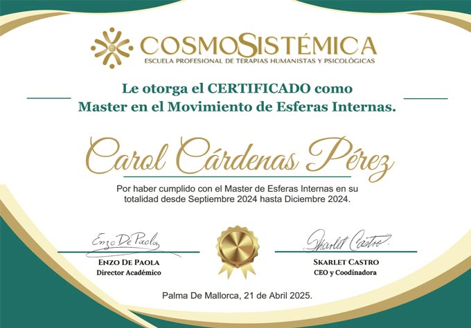 titulos cursos astrología cosmo sistemica en Barcelona
